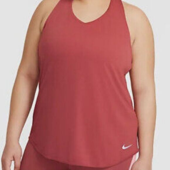 Nike Women Breathe Running Tank Canyon Rust Plus Size 3X - Picture 1 of 3
